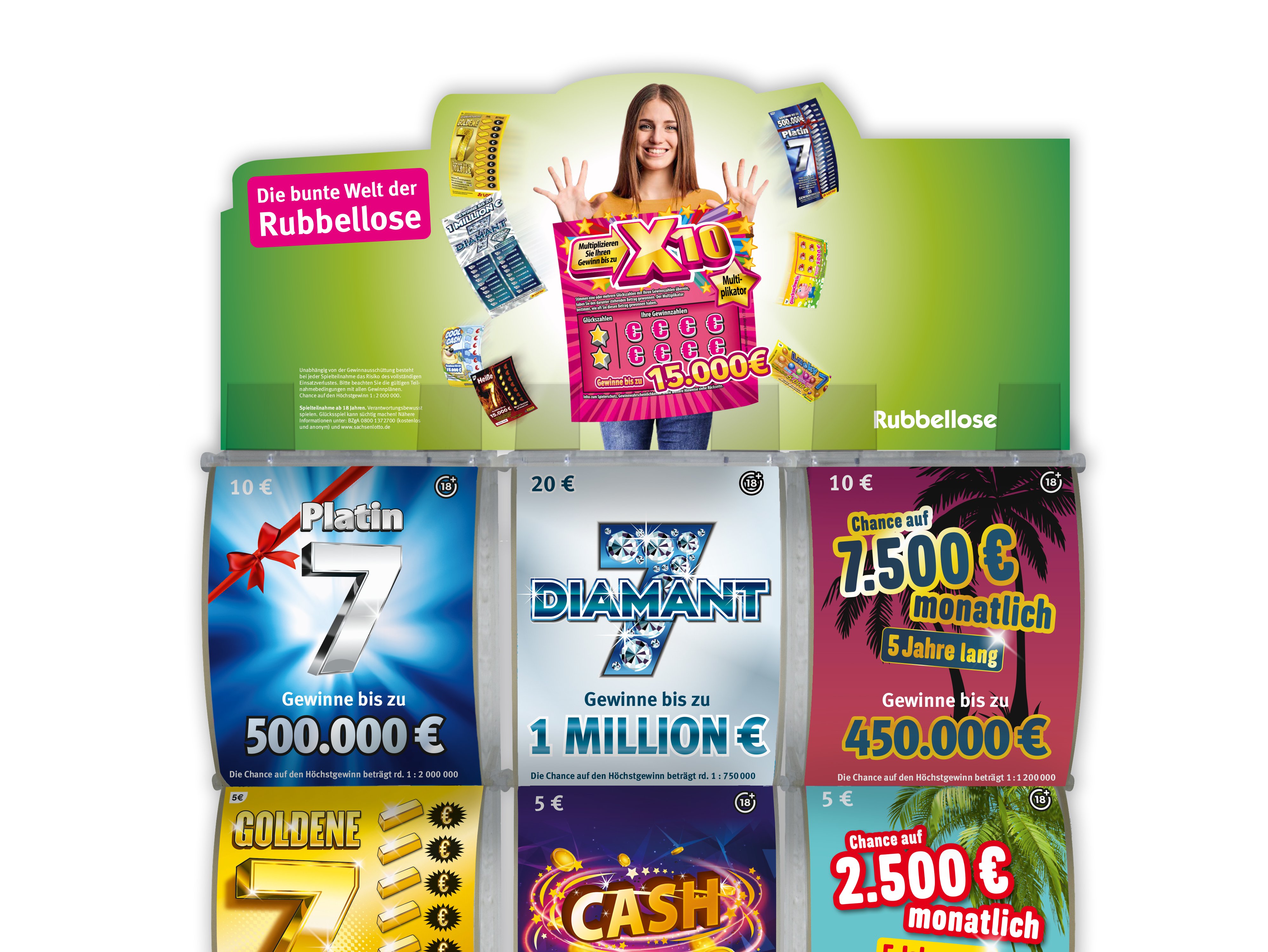 Rubbellose von Sachsenlotto