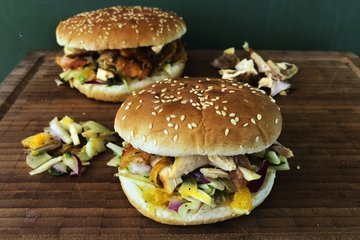 Pulled-Chicken-Burger Rezept Pulled-Chicken-Burger Rezept