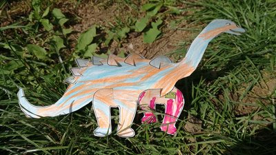 Bastel-Dino Familie Rabe