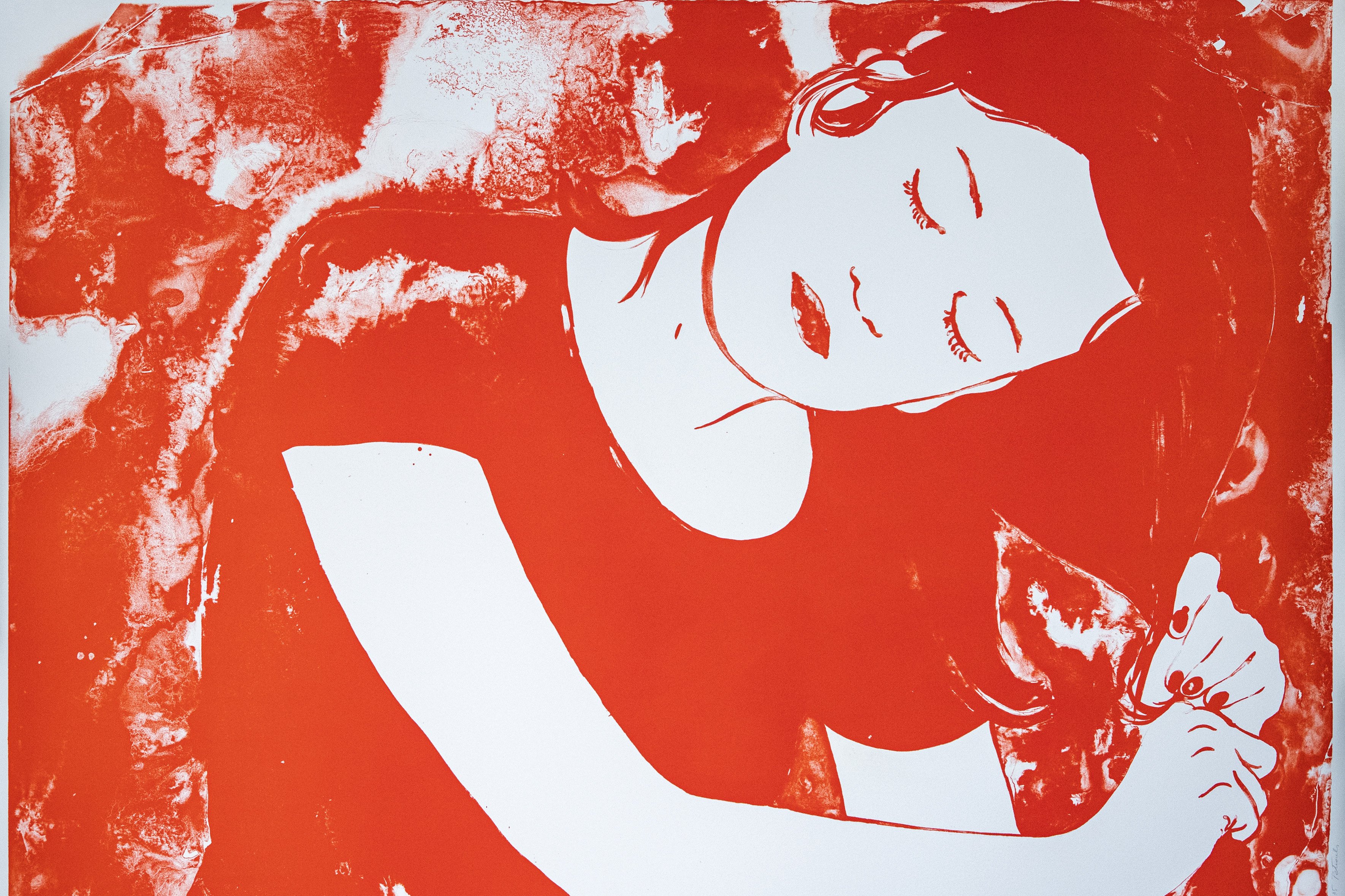 Françoise Pétrovitchs Lithografie „Se coiffer“ 
