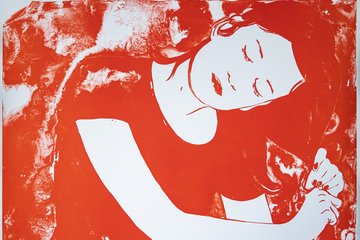 Françoise Pétrovitchs Lithografie „Se coiffer“ 