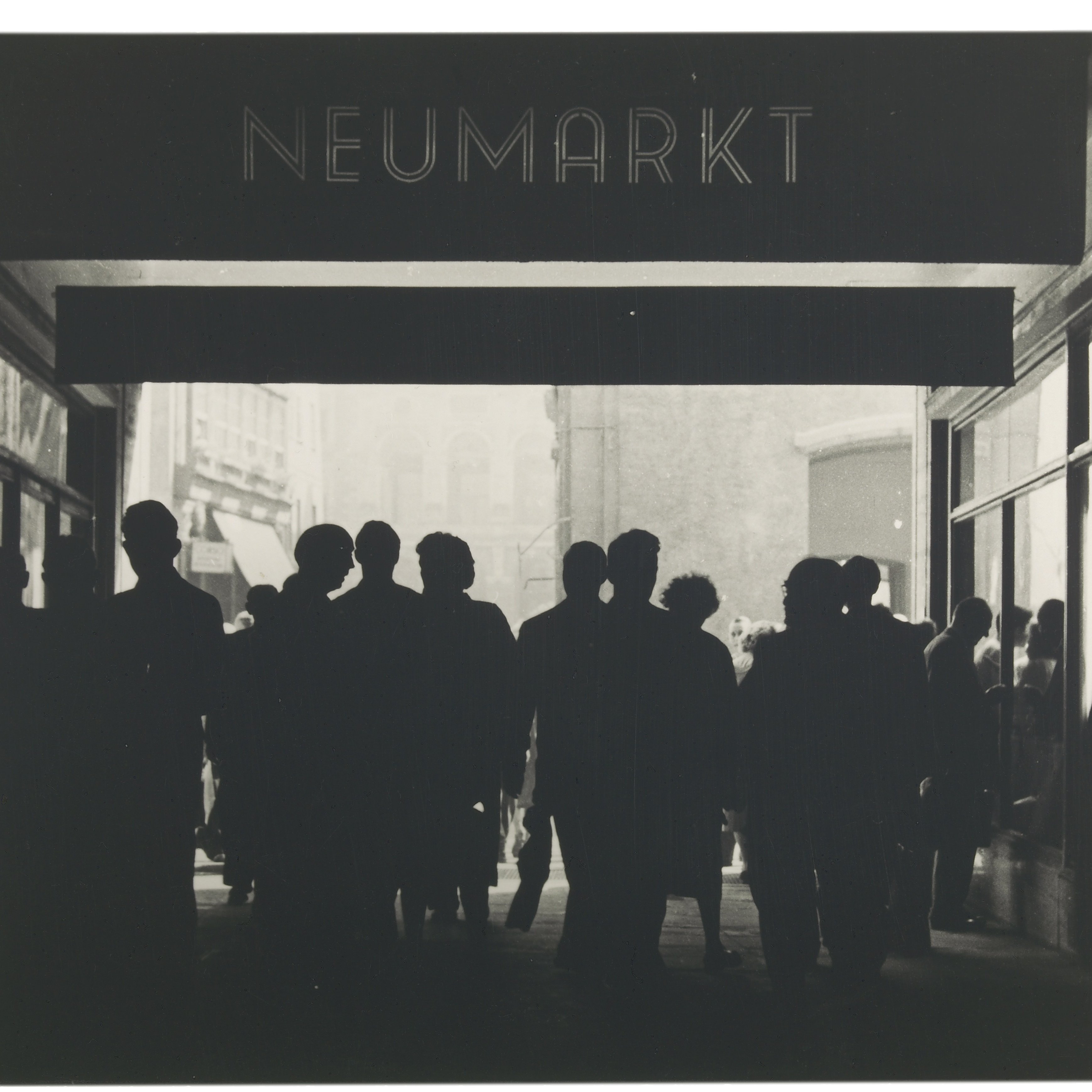 Aus der Ausstellung "1950-80 Fotographie aus Leipzig", Neumarkt in der Innenstadt