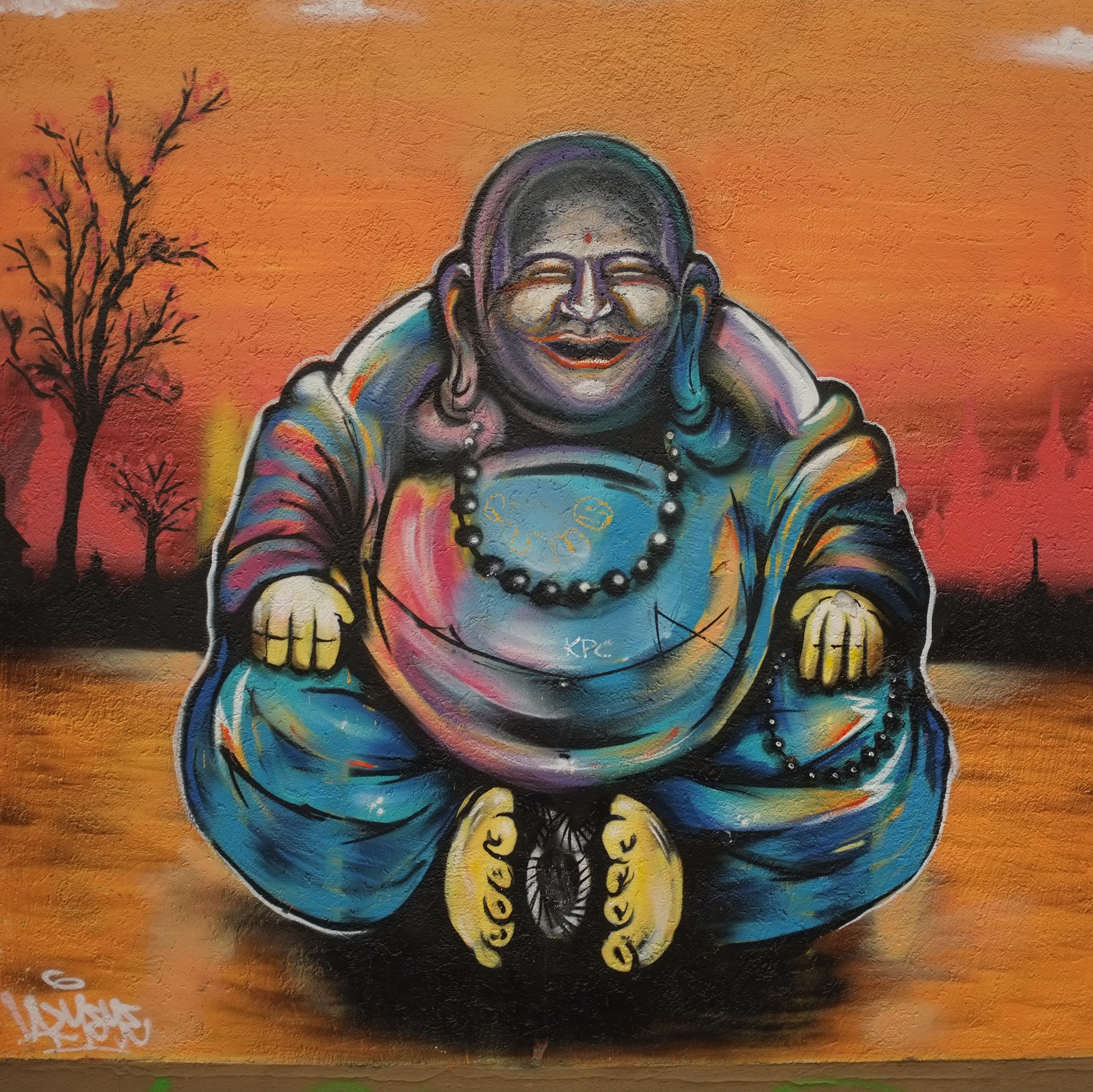 street art leipzig plagwitz buddha
