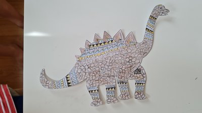 Bastel-Dino Familie Busse