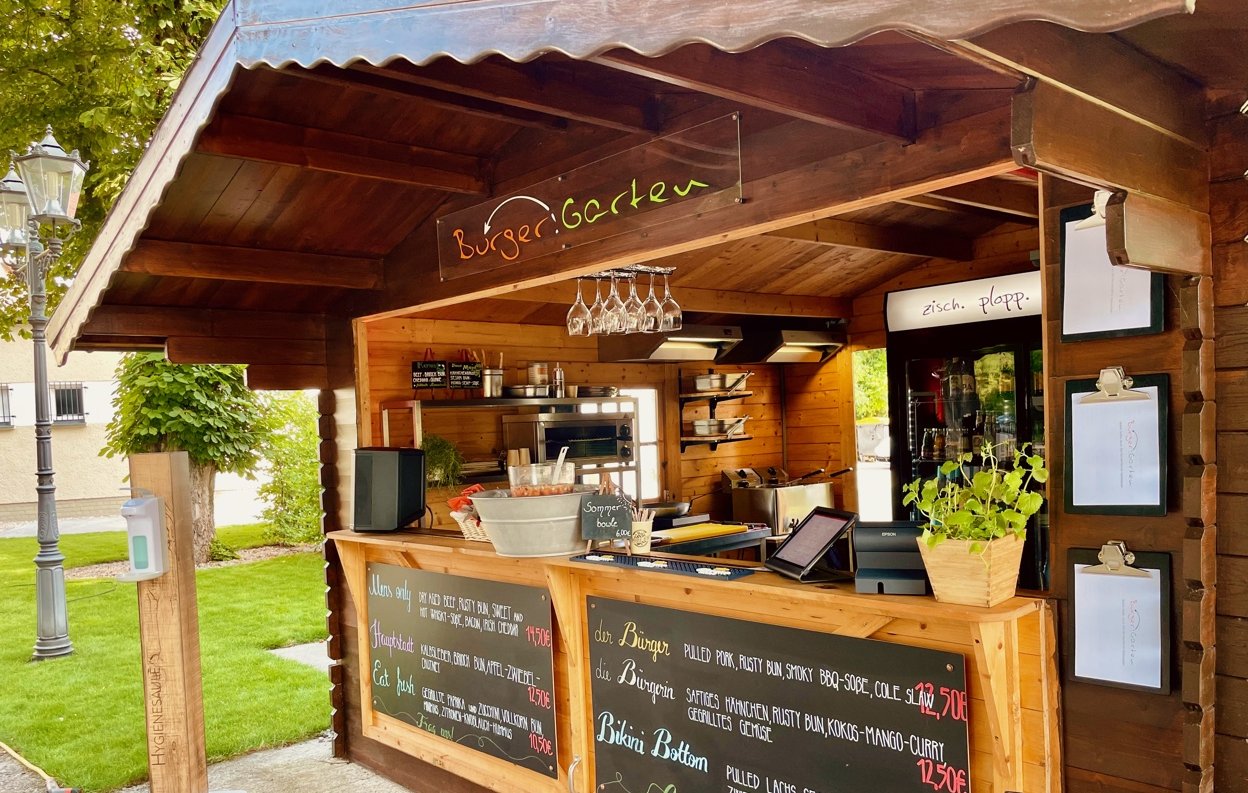 Burger-Garten des Gasthofs Zweinaundorf