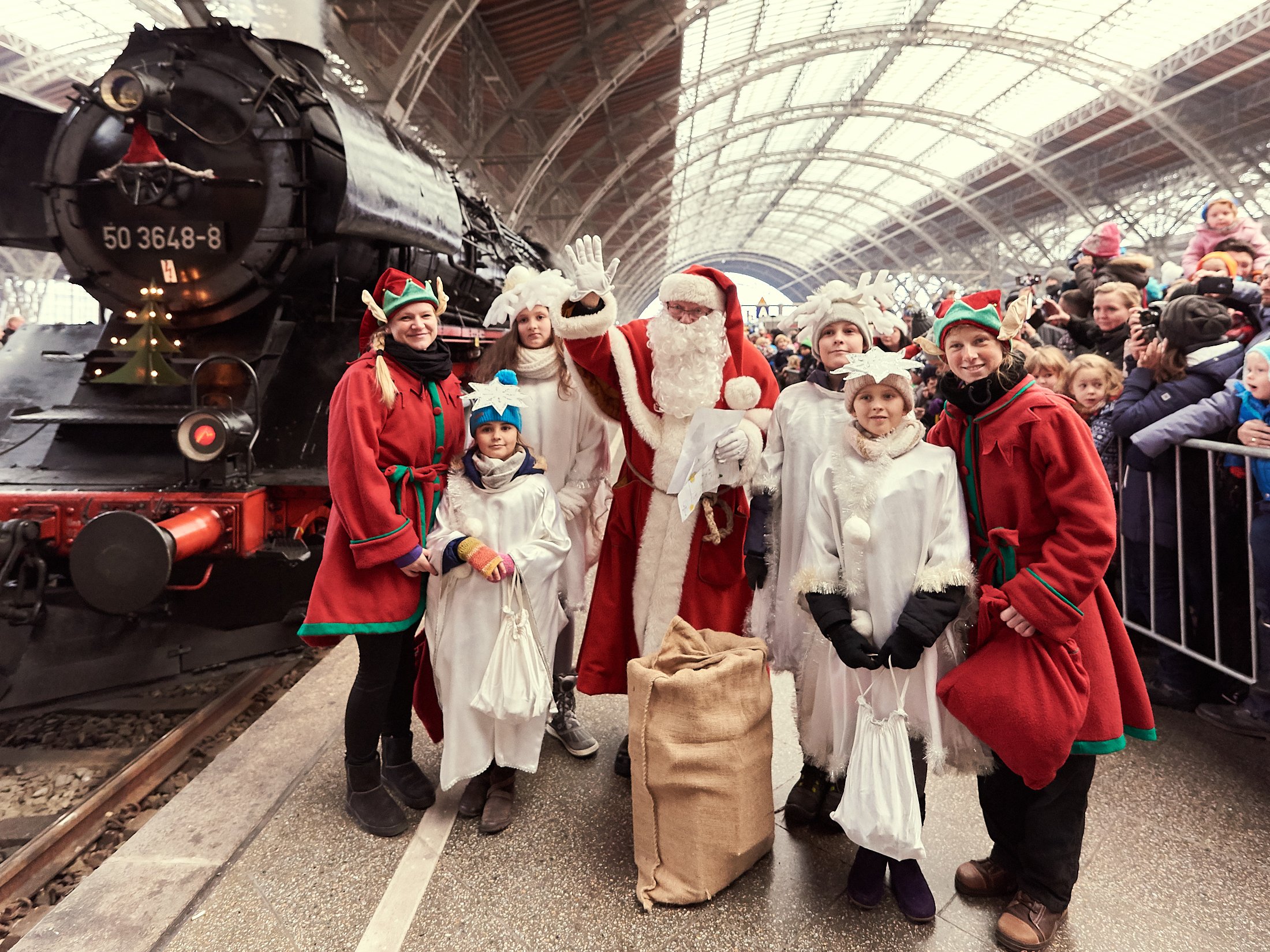 Ankunft des Weihnachtsmanns