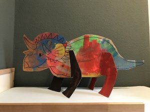 Bastel-Dino Familie Reyes