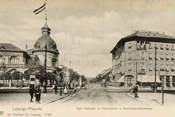 1900 Mit Beginn des 20. Jahrhunderts war der Felsenkeller voll etabliert: Plagwitz, aufgrund der Industrialisierung mittendrin in den Wandlungen, wuchs und wurde enger – trotzdem konnte noch entspannt flaniert und gefeiert werden