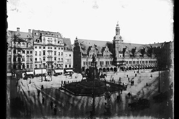 Denkmal auf dem Leipziger Marktplatz