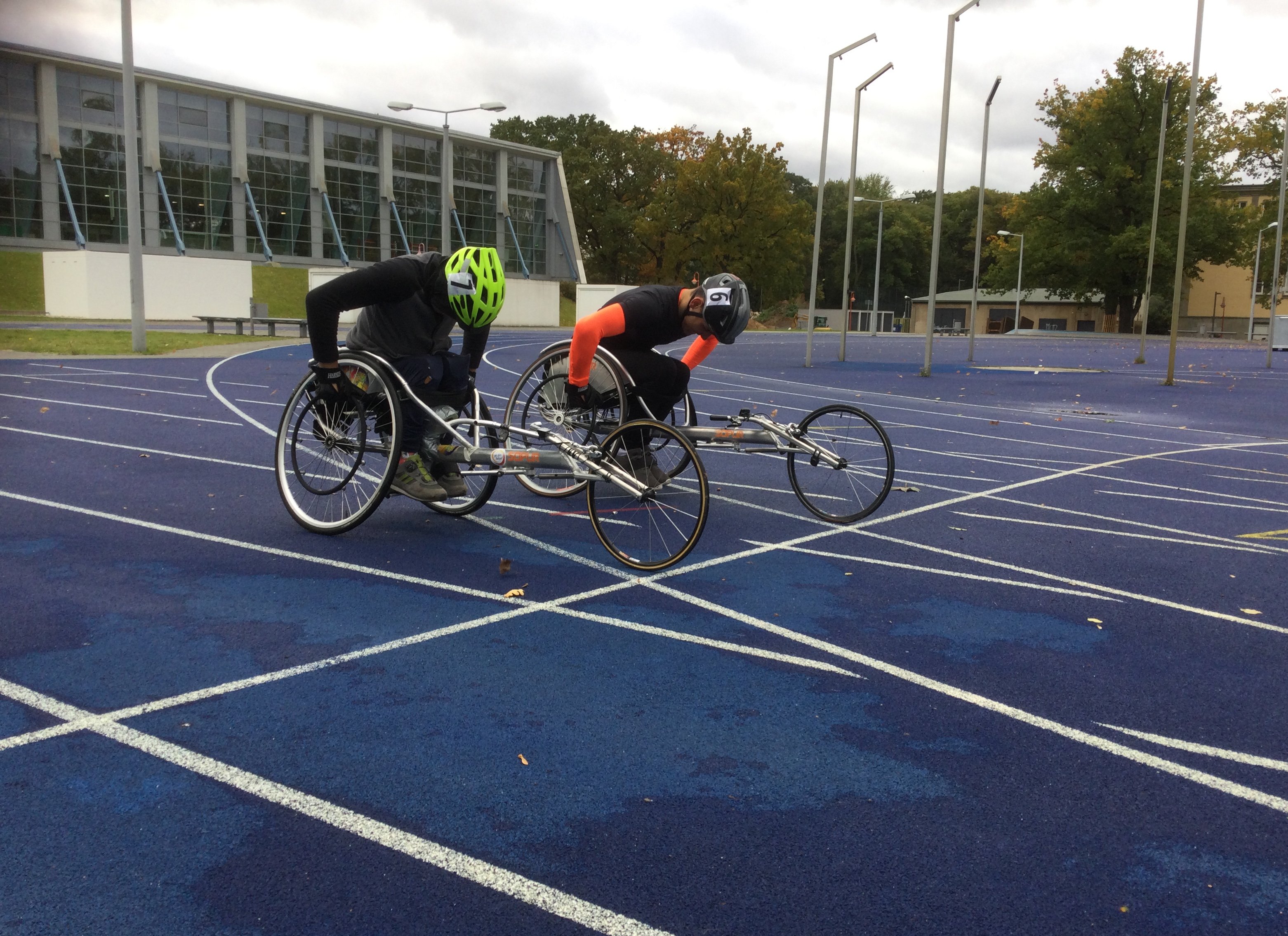 Rolltraining der Leichtathleten