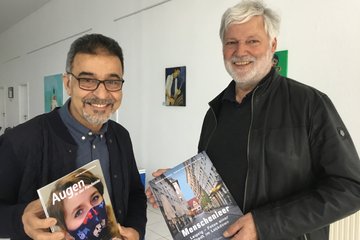 Mahmoud Dabdoub (l.) und Verleger Thomas Liebscher
