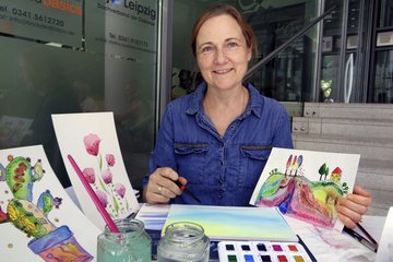 Malen mit Heike wirkt entspannend