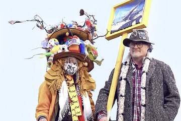 Das Künstlerpaar Saxana Nicole Schötschel (l.) und Helge Hommes