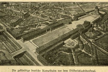 Entwurf eines Stadions am Völkerschlachtdenkmal