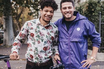 Die Gründer von Purple Bike Coffee