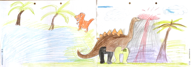 Bastel-Dino Familie Kress