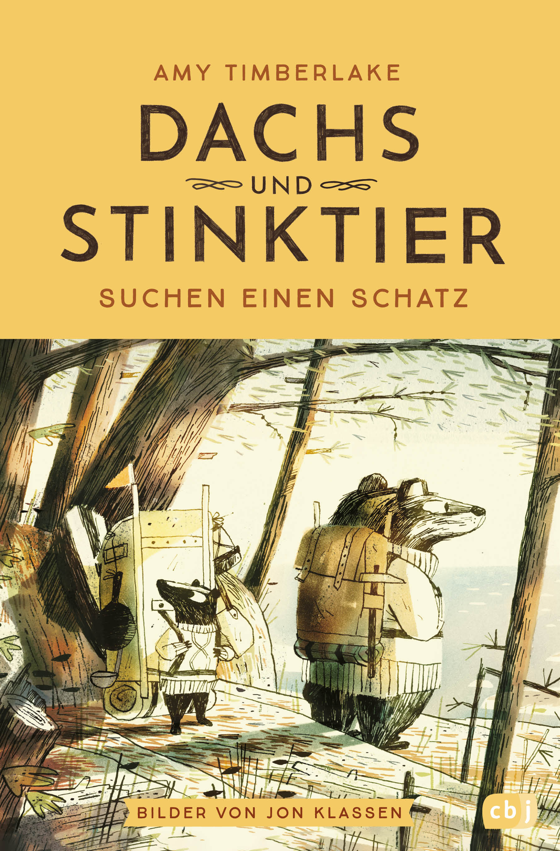 Cover: "Dachs und Stinktier suchen einen Schatz" von Amy Timberlake und Jon Klassen