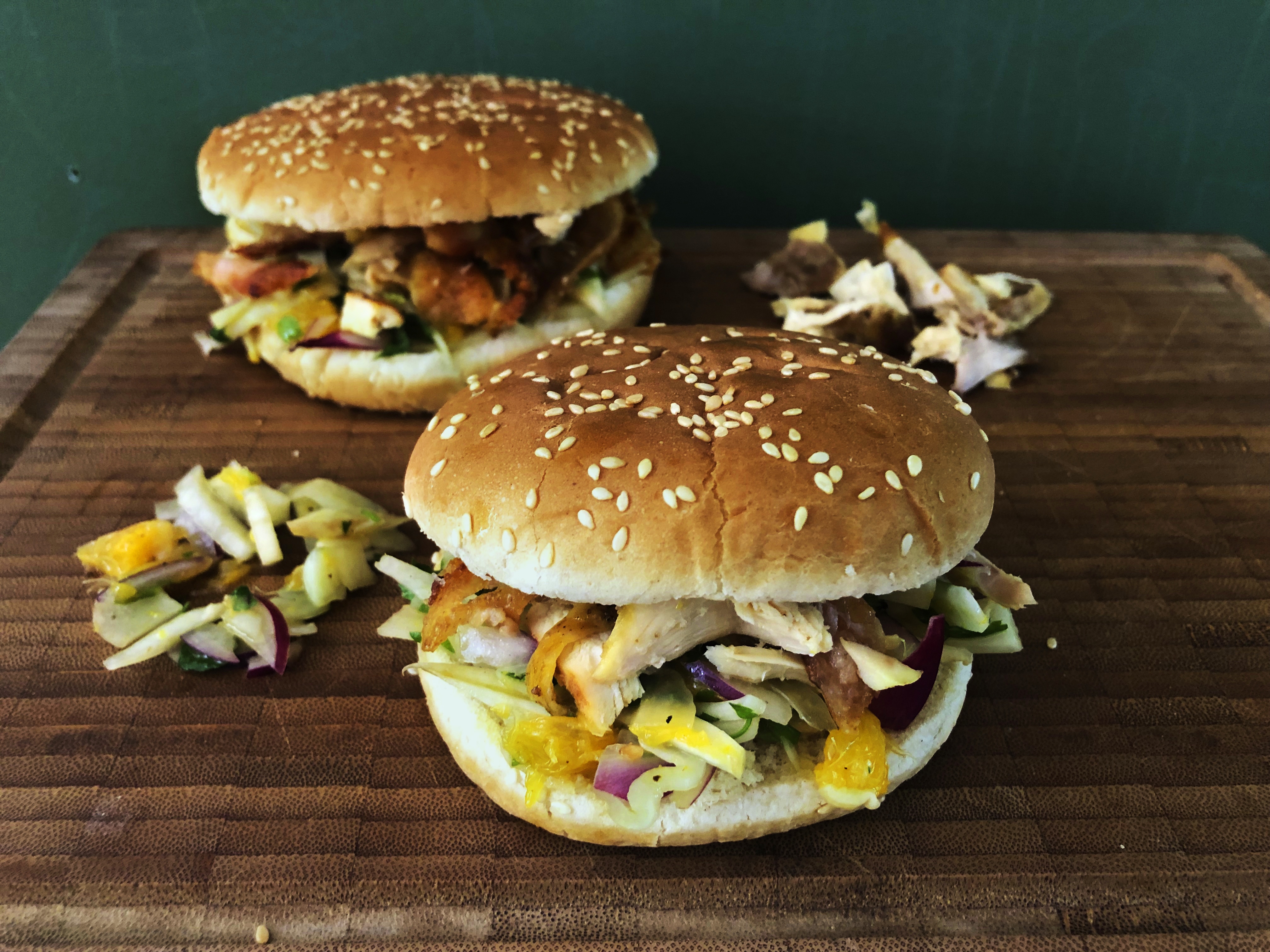 Pulled-Chicken-Burger Rezept Pulled-Chicken-Burger Rezept