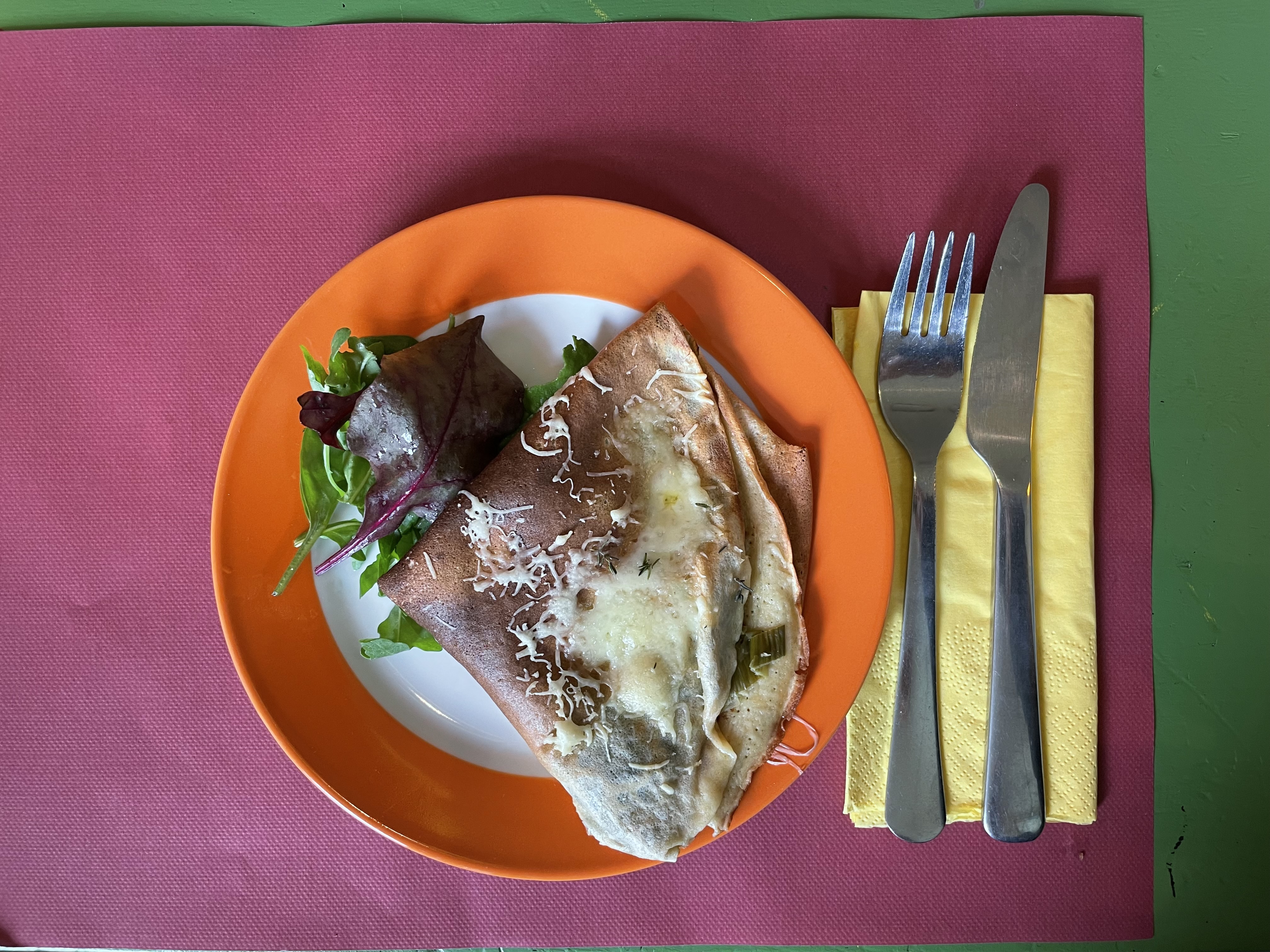 Käse-Dinkel-Crepe