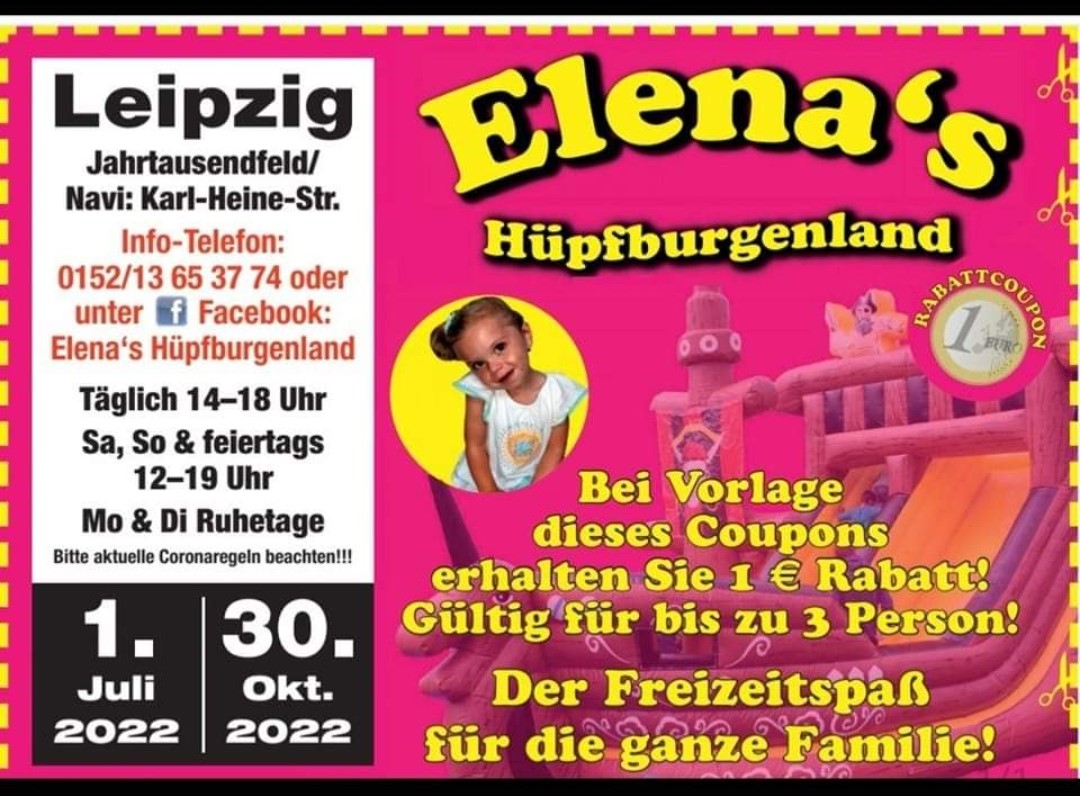 Elenas Hüpfburgenland Leipzig Ferien