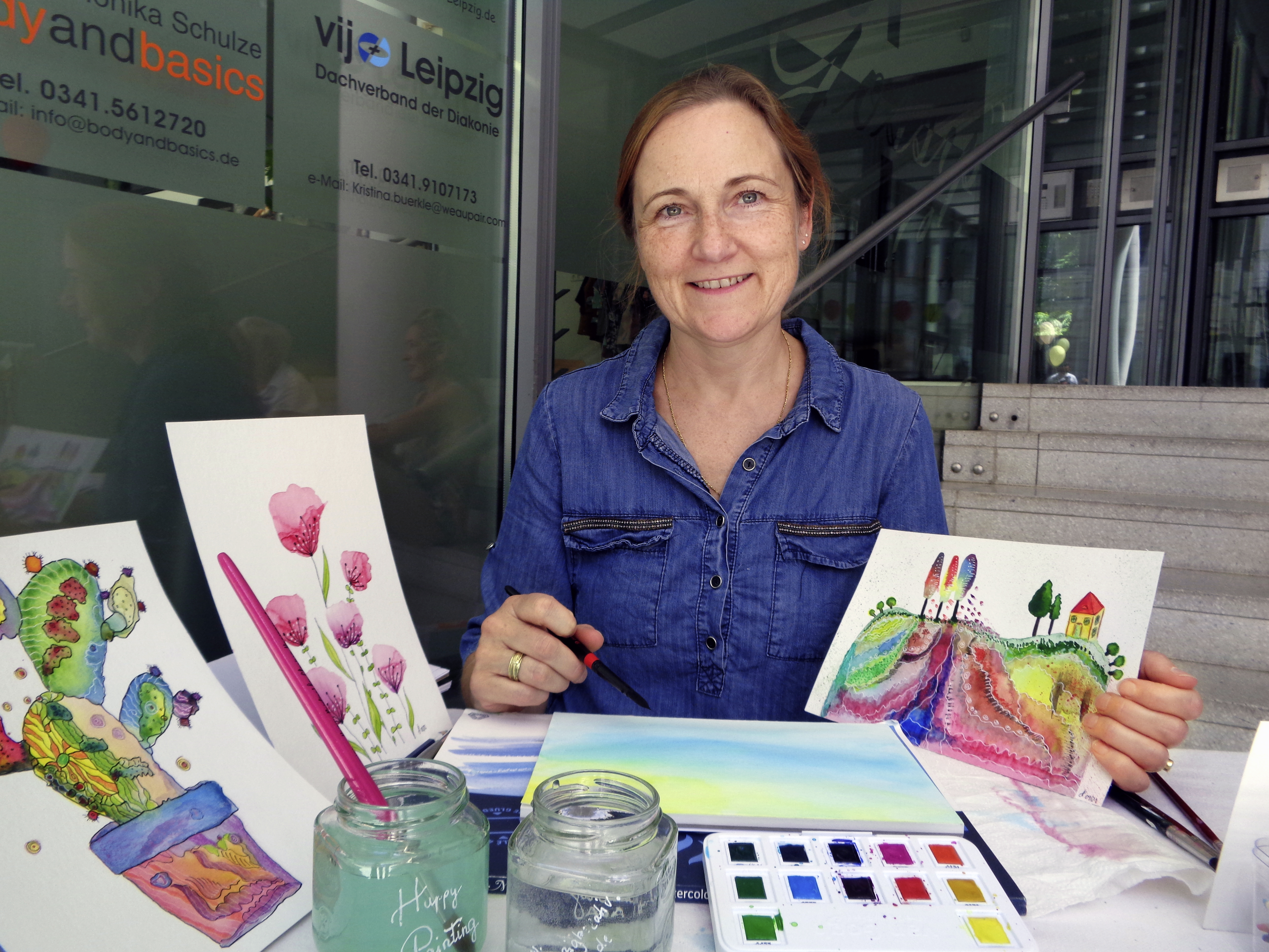 Malen mit Heike wirkt entspannend