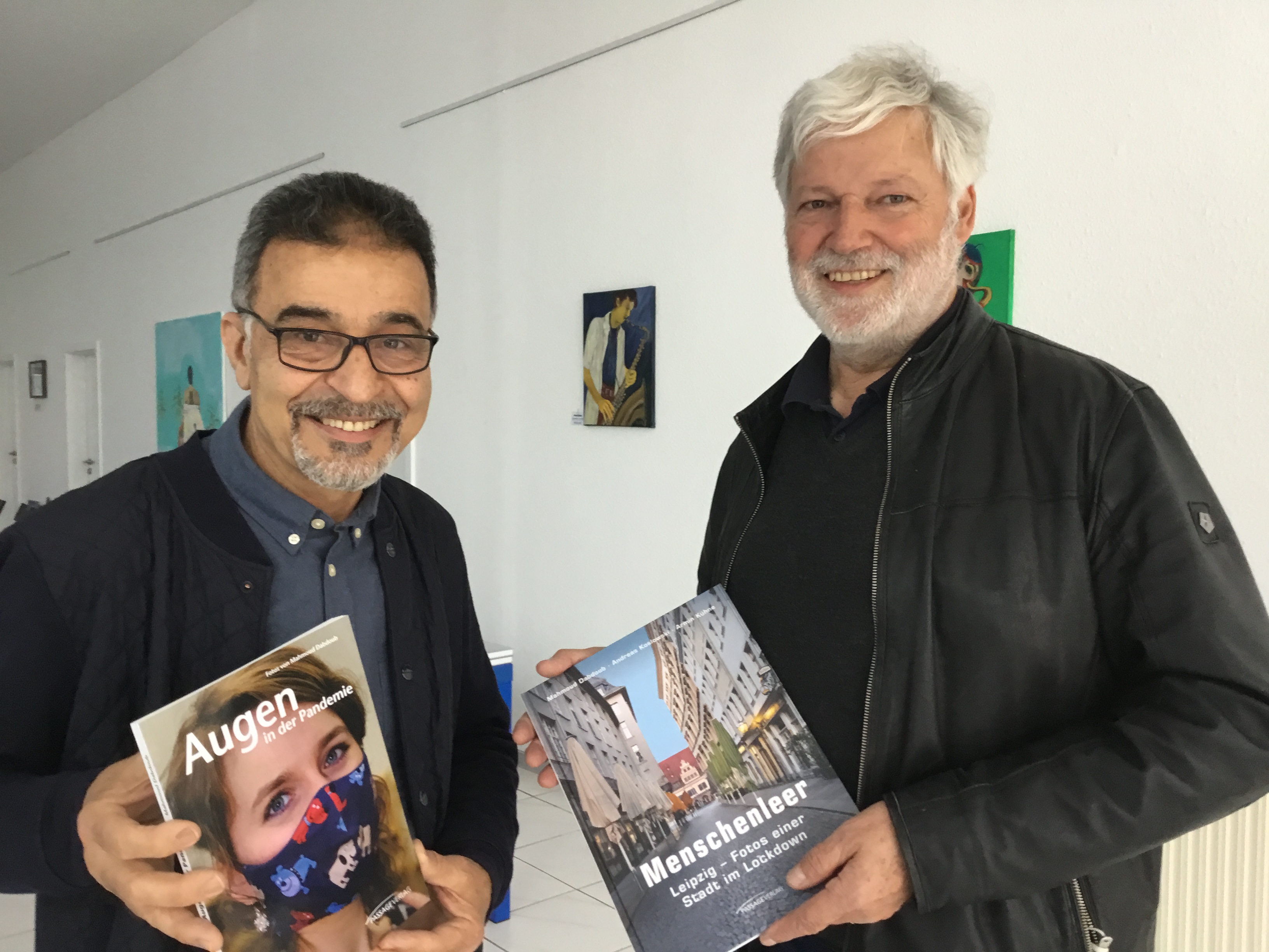 Mahmoud Dabdoub (l.) und Verleger Thomas Liebscher