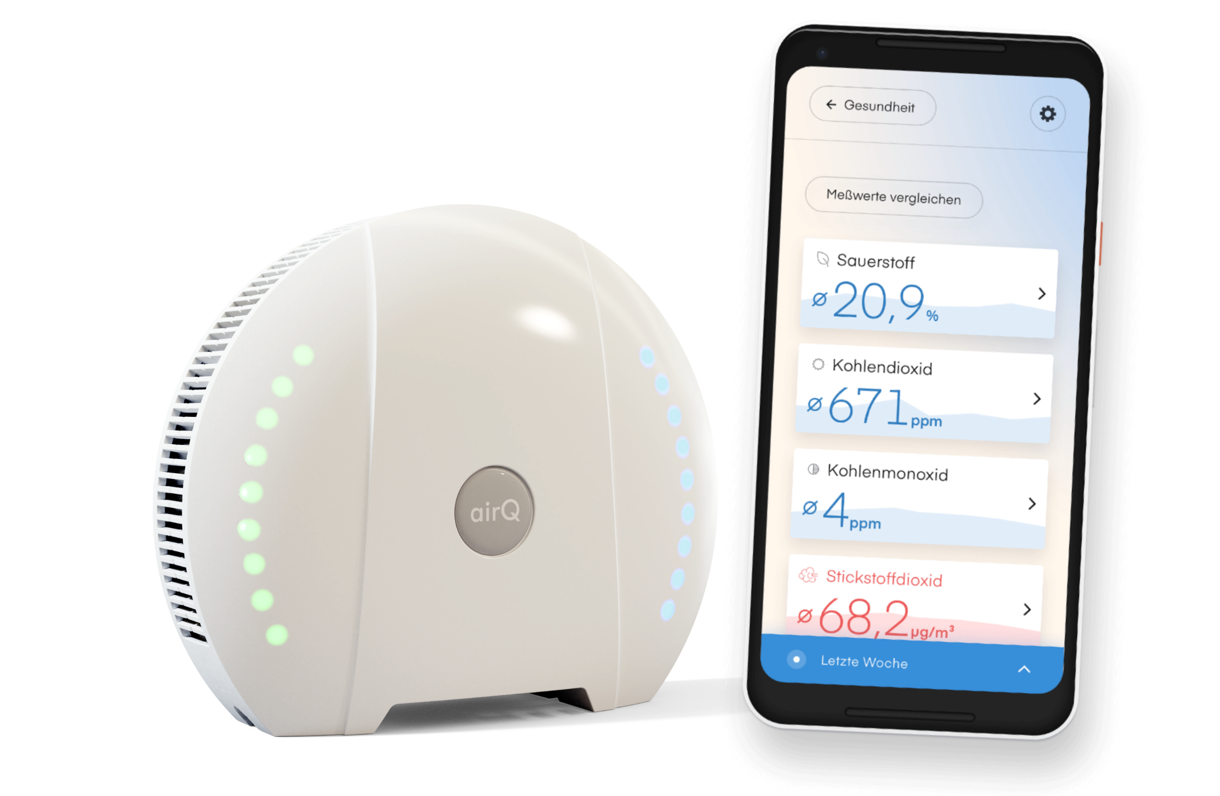 air-Q WLAN-Router und App