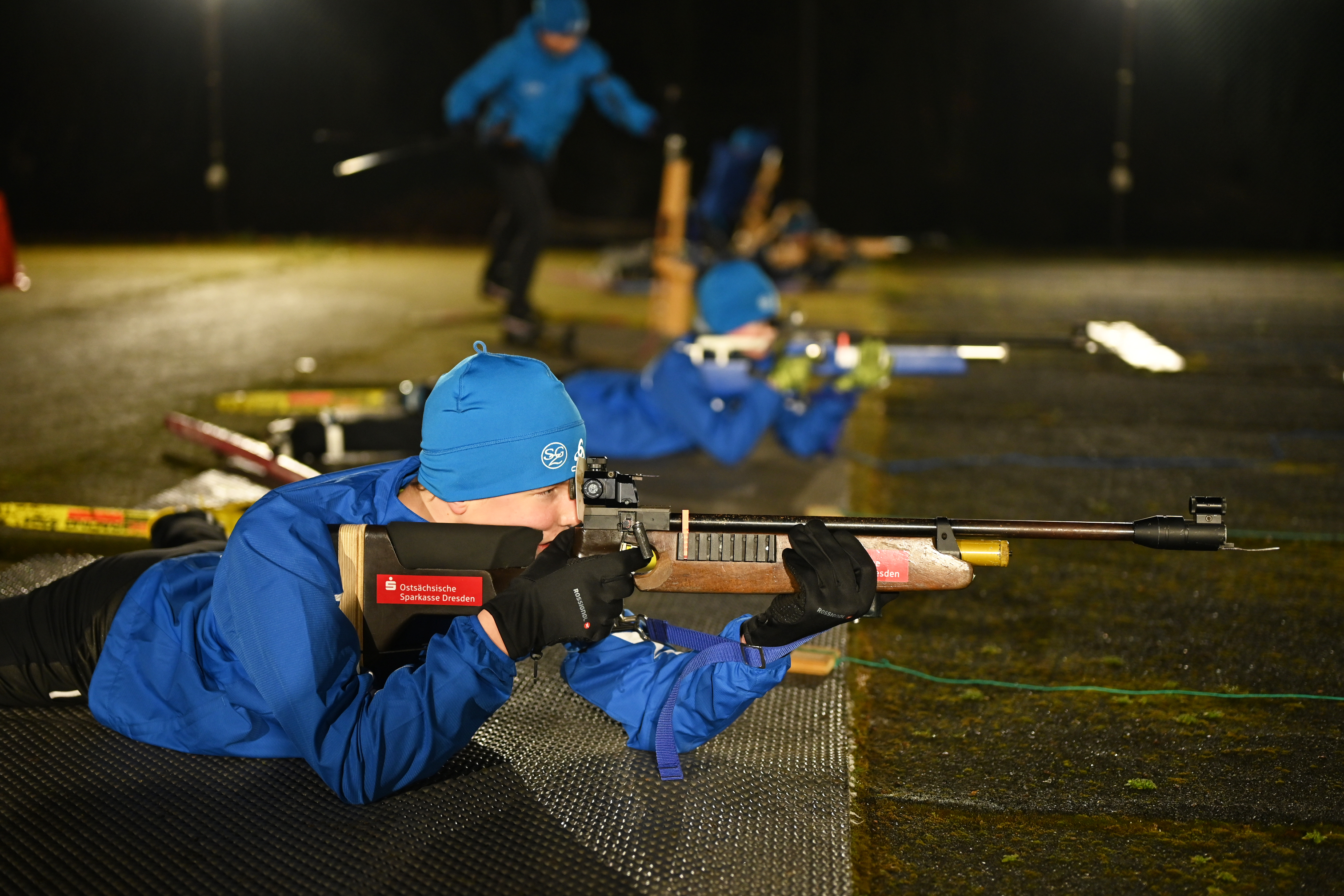 Schießtraining im Eichholz in Zwenkau
